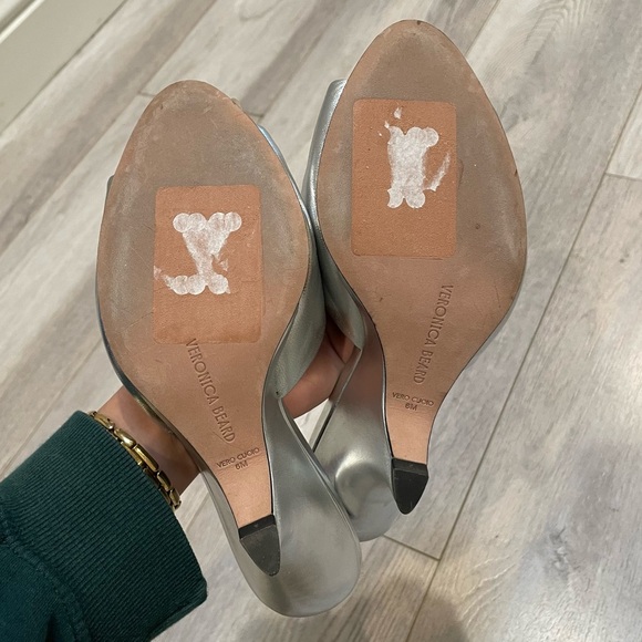 Veronica Beard Mila Sculpted Leather Sandals - Picture 9 of 9